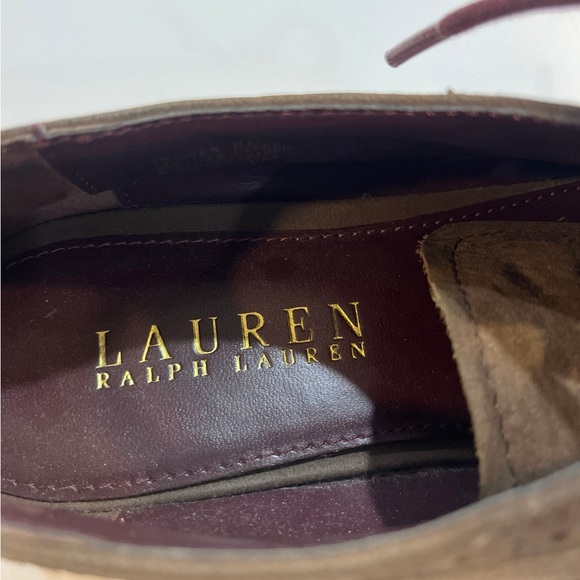 Ralph Lauren Flat Suede Lace/Ups 8 - Picture 5 of 6